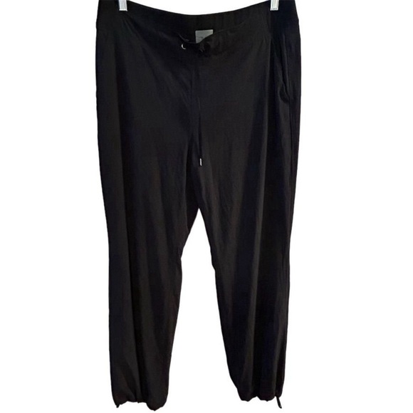 Athleta Women's Black Joggers Size 16 High-Waisted fully Lined Pants - Picture 1 of 16